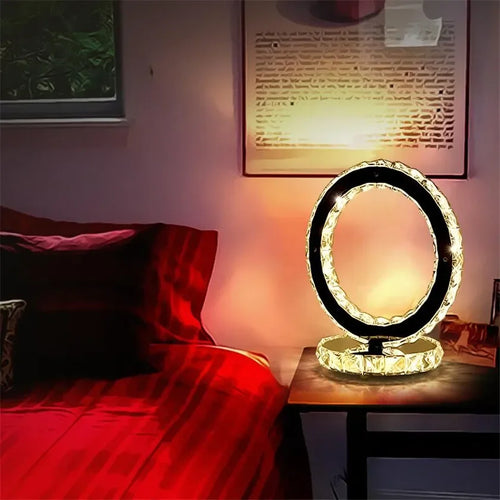 Contemporary Crystal Table Lamp for Ambient Lighting