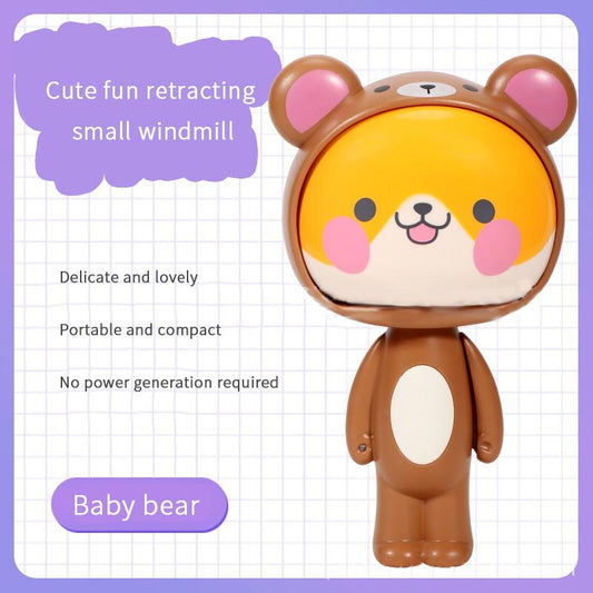 Adorable Cartoon Handheld Folding Fan