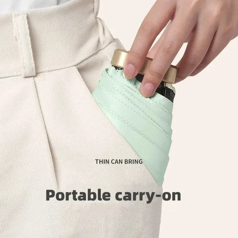 Compact Mini Umbrella | UV Protection & Wind Resistant | Lightweight | 19cm