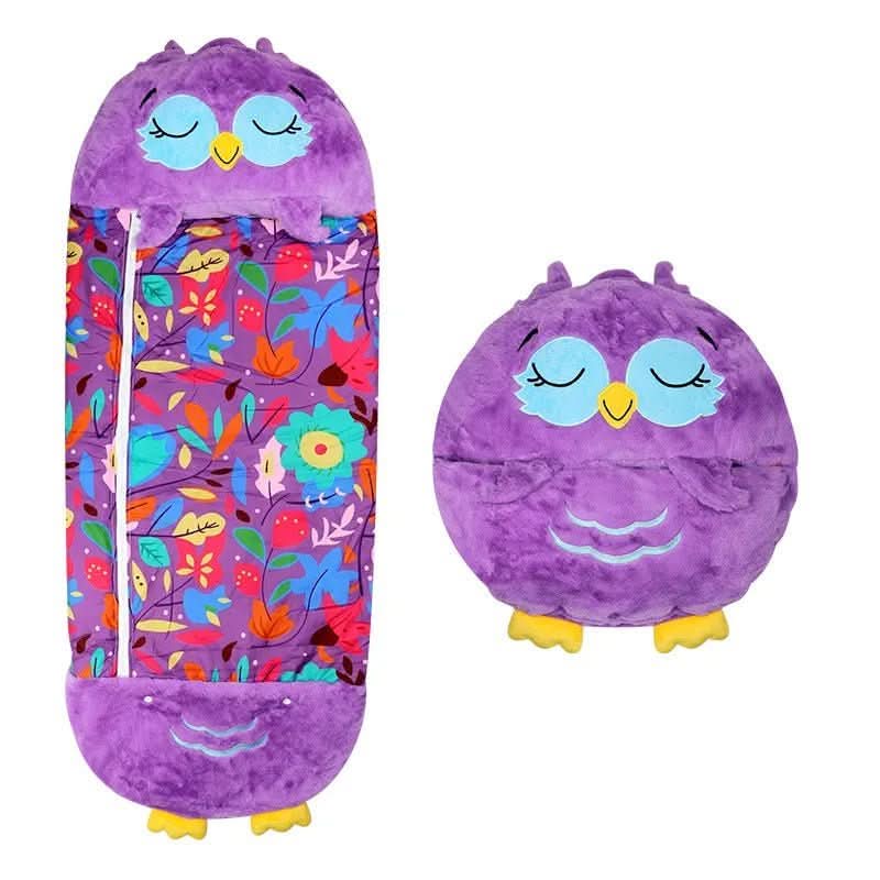 Kids' Plush Toy Sleeping Bag – 2-in-1 Snuggle Buddy Design