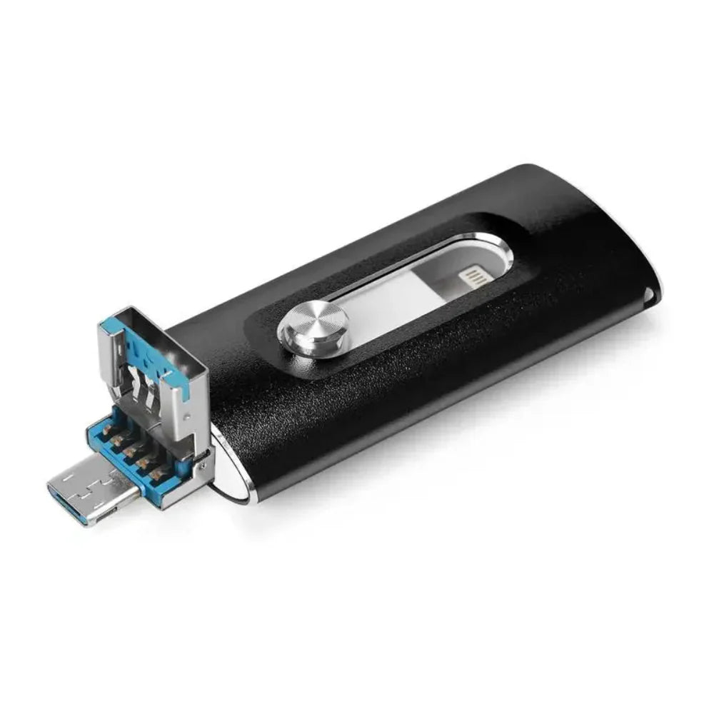 4-in-1 OTG USB 3.0 Flash Drive – Portable Storage for Phones & Computers