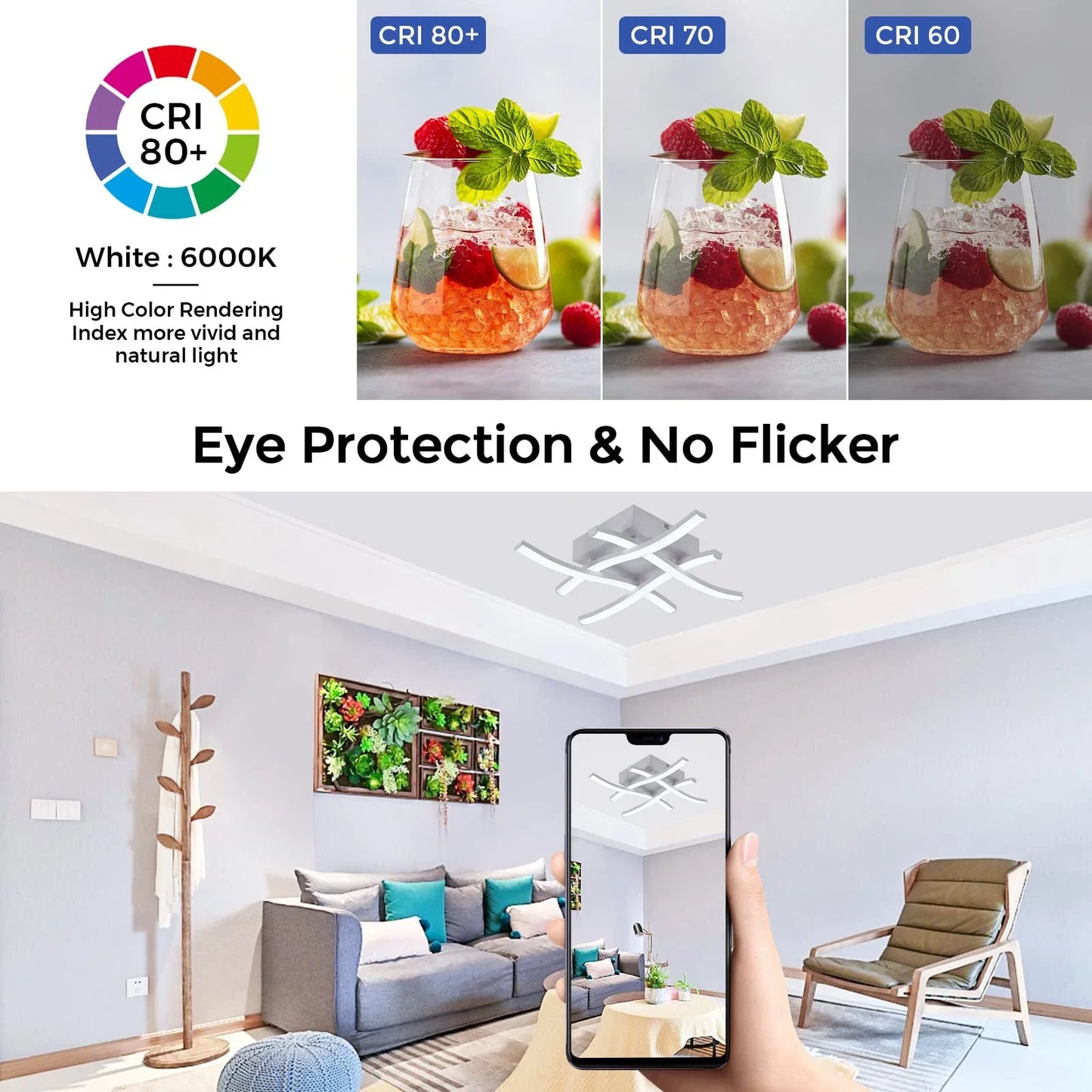Modern 24W LED Ceiling Light – Stylish Illumination for Any Room