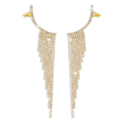 Charming Diamond-Inspired Arc Hoop Earrings
