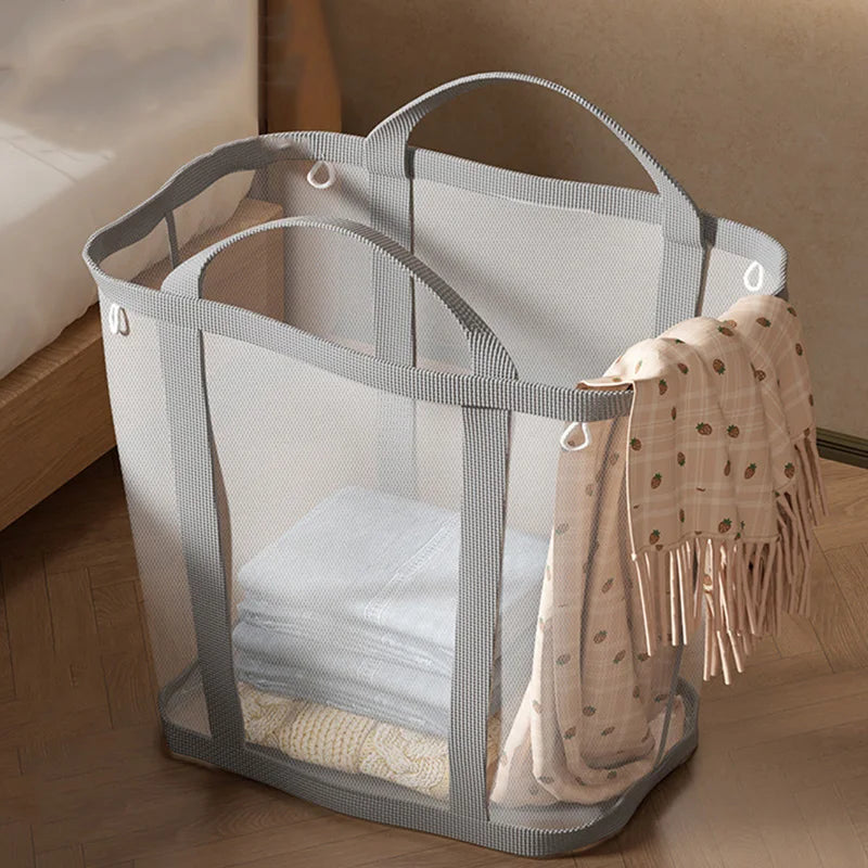 Collapsible Laundry Basket in Air Nylon