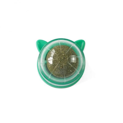 Catnip Toy for Cats – Rotating Ball & Mint for Dental Health
