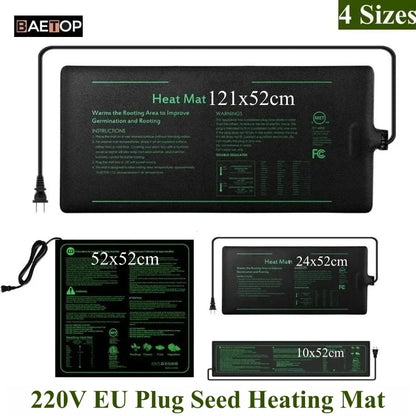 Hydroponic Heating Mat for Seedlings | 220V EU Plug | 4 Size Options | Waterproof & Energy Efficient