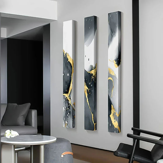 Stylish Gray Liquid Marble Canvas Art for Modern Spaces