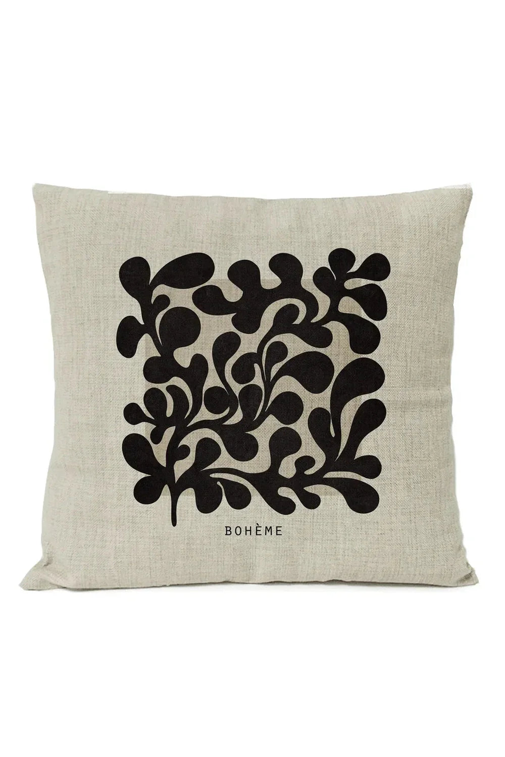 Geometric Black Pillow Cover