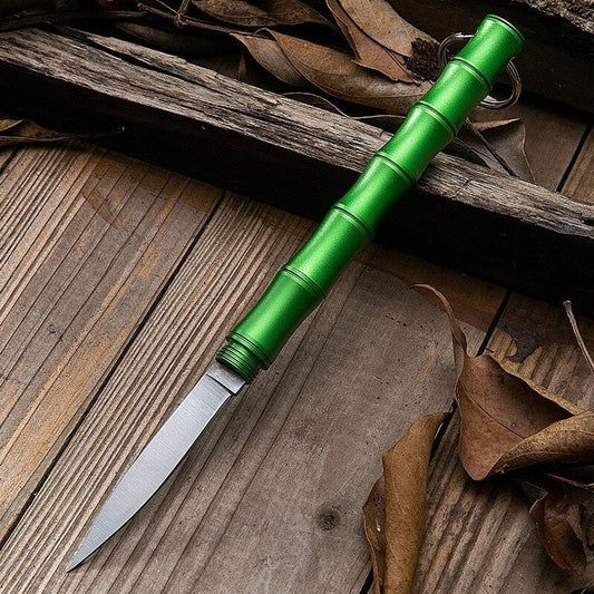 Compact Bamboo Camping Knife for Self Defense