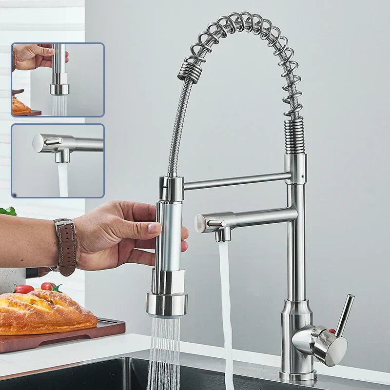 Kitchen Faucet with 360° Swivel Spout