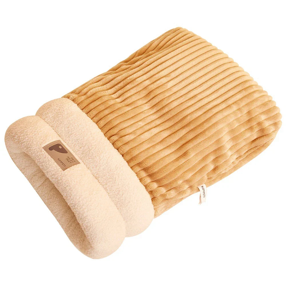 Cozy 3-Layer Pet Sleeping Bag for Cats & Small Dogs