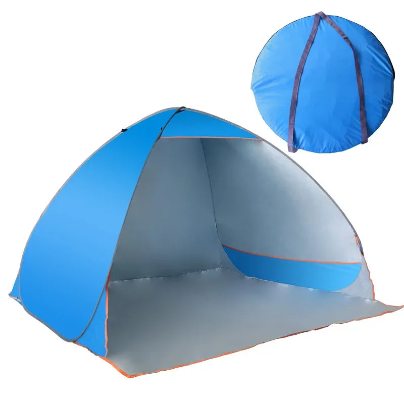 Ultralight Beach Tent with Full Shade – Automatic Pop-Up Design