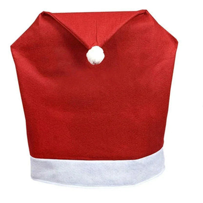 Christmas Chair Covers Set – Decorative Santa Design Slipcovers