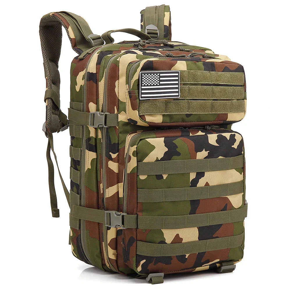45L Camo Tactical Backpack for Military Use