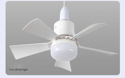 30W Remote-Controlled Ceiling Fan Light - LED Dimming, Quiet Design for Bedroom & Living Room