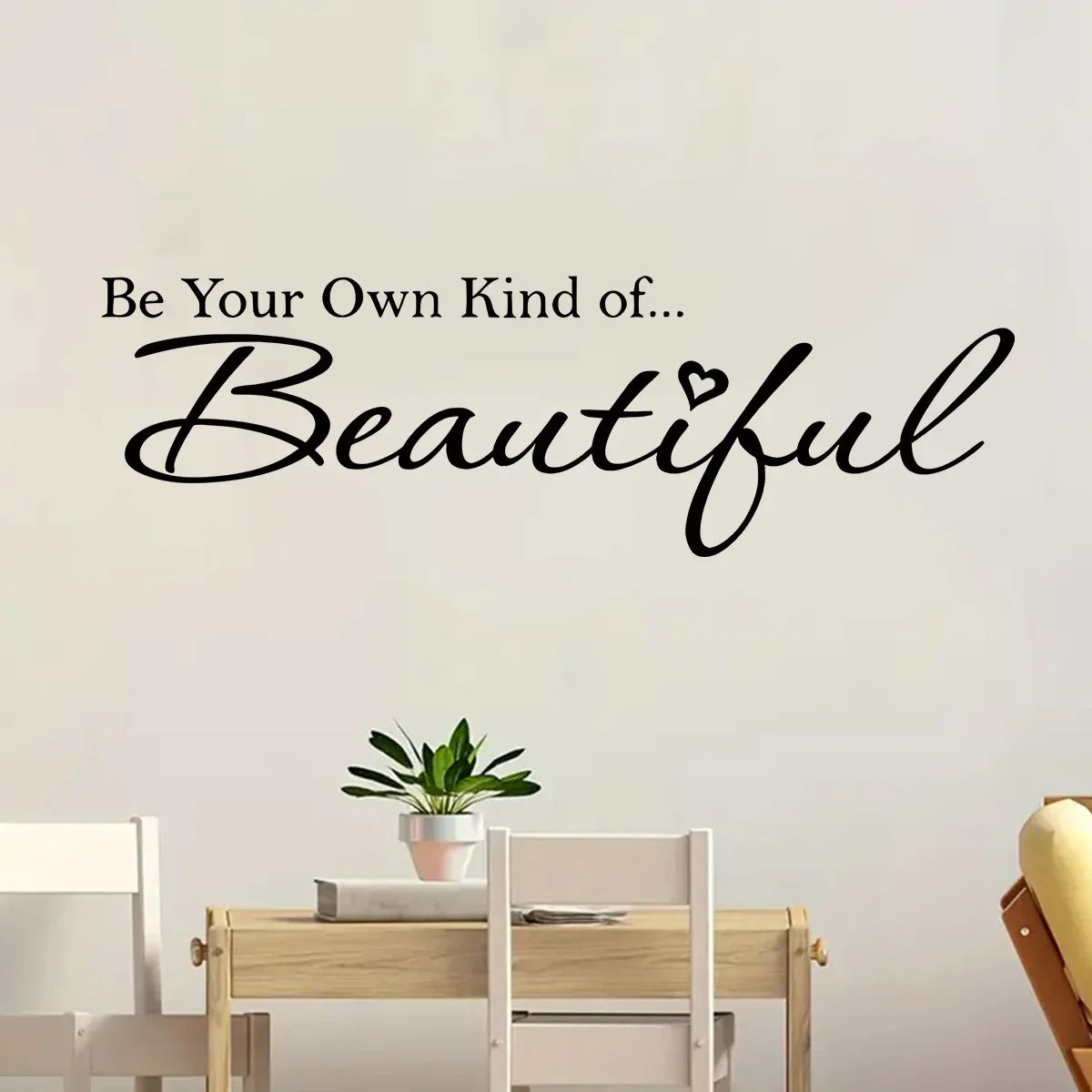 Inspirational Quote Wall Decal – Removable Peel and Stick Art for Home
