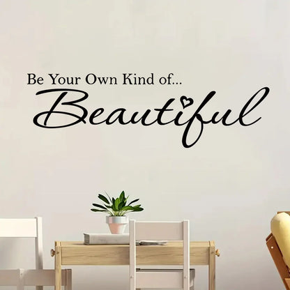 Inspirational Quote Wall Decal – Removable Peel and Stick Art for Home