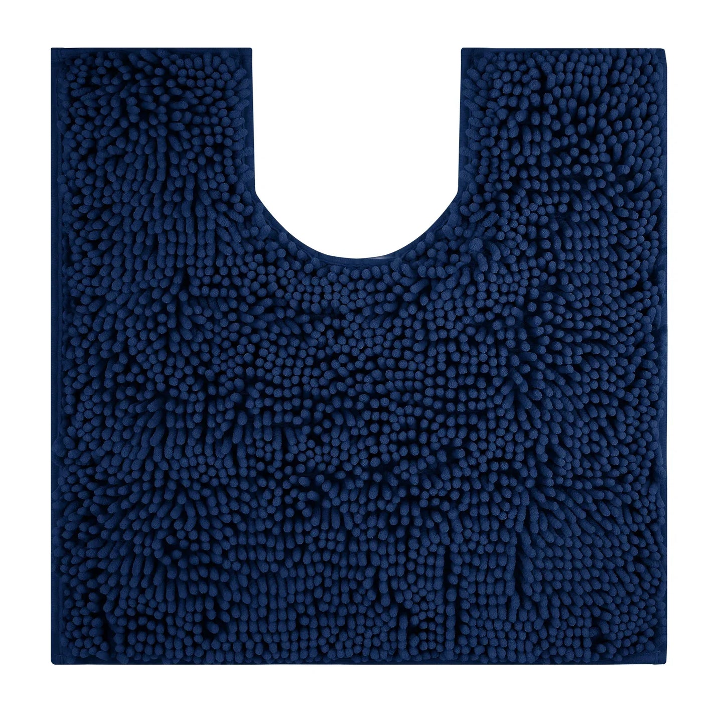 U-Shaped Toilet Mat – Chenille Bath Rug with High Absorbency, Non-Slip, Machine Washable, Soft and Cozy