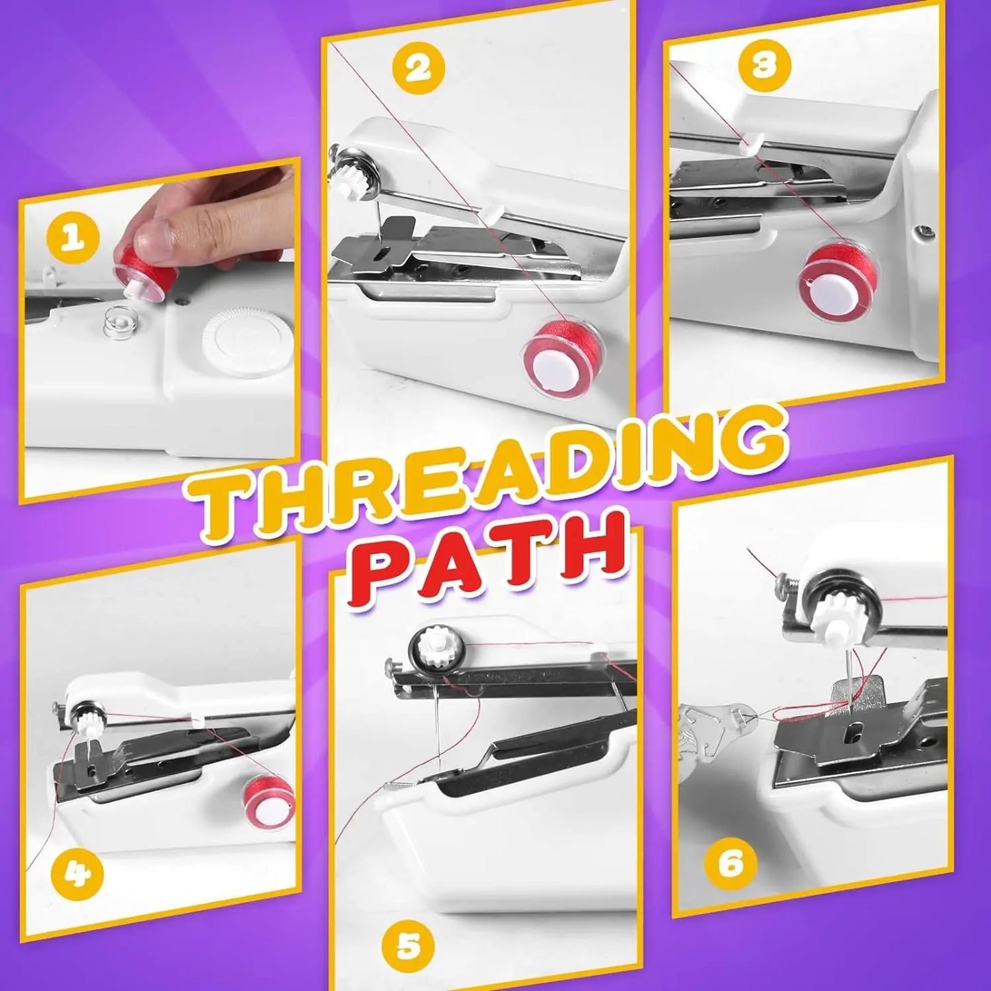 Compact and Portable Mini Sewing Machine for Repairs and DIY Projects