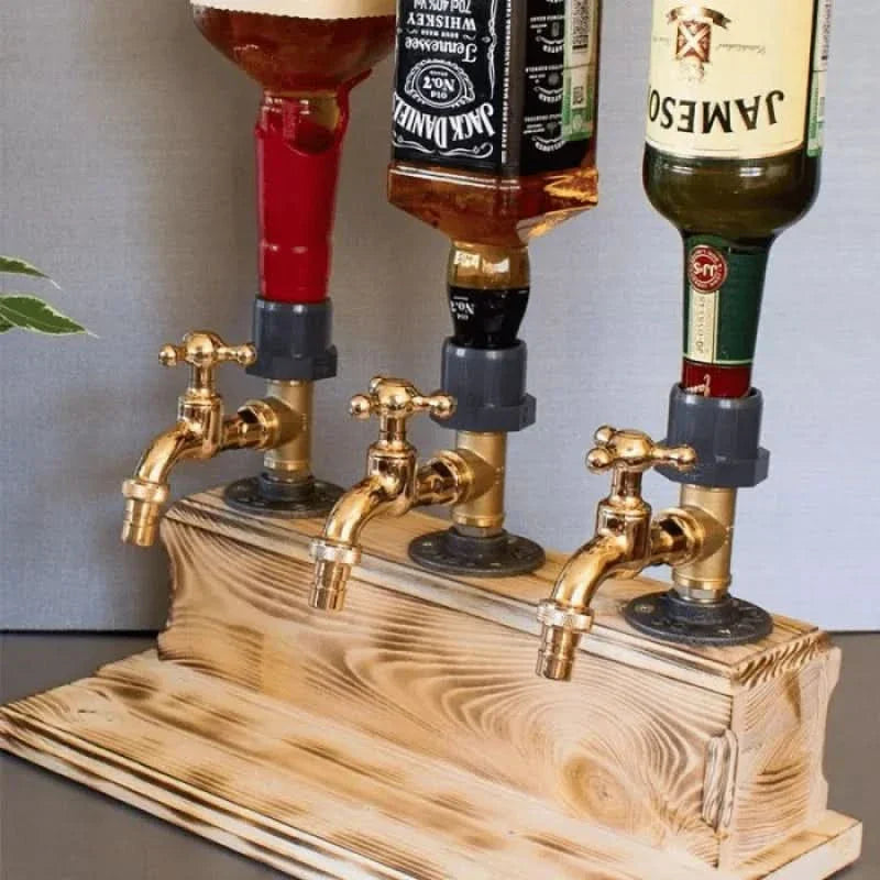 Wooden Drink Dispenser – 5L Beverage Server with Tap