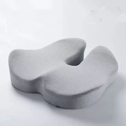 Ergonomic Seat Cushion with Extra Thick Memory Foam for Coccyx and Hip Support