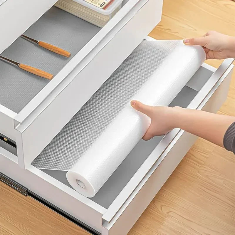 Waterproof, Non-Slip EVA Drawer Liner Roll for Kitchen and Refrigerator