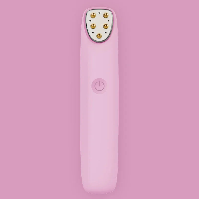 Eye Massager Pen with Red Light Therapy and Heat – 3 Modes, USB Rechargeable, 8,000 Vibrations/Min, 3-Minute Timer