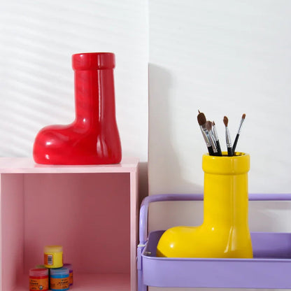 Vase in Ankle Boot Design
