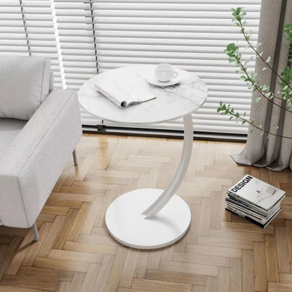 Reinforced Round Side Table for Living Room and Bedroom