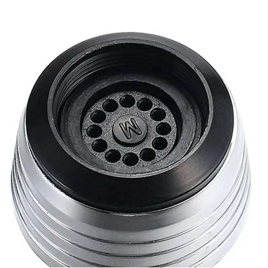 Stainless Steel Faucet Extension with 360° Rotation and Water Saver