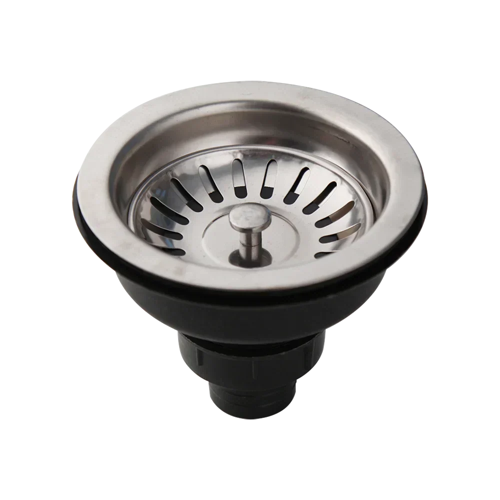 Stainless Steel Sink Strainer with Odor Filter – Pop-Up Stopper & Blockage Prevention Basket