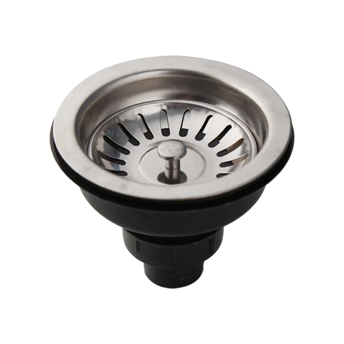 Stainless Steel Sink Strainer with Odor Filter – Pop-Up Stopper & Blockage Prevention Basket