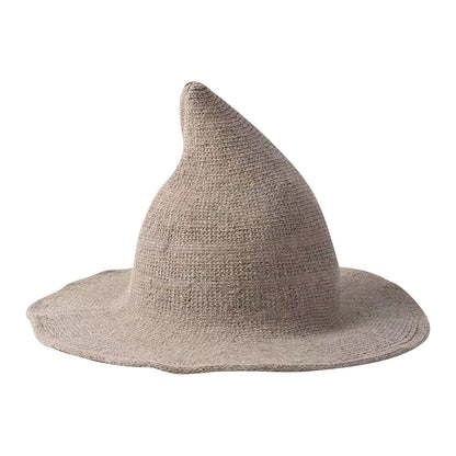 Chic Foldable Witch Hat – Cozy Crochet Accessory for Winter and Halloween