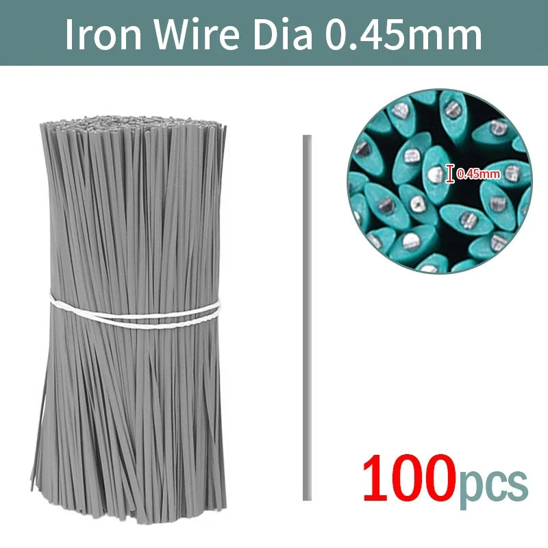 Reusable Plant Ties - 100 Pieces | Coated Wire | 8–20 cm