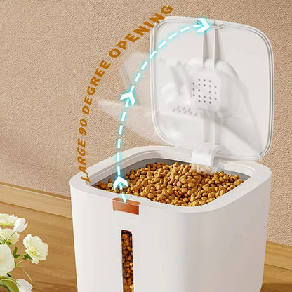 Sealed Pet Food Storage Bin for Dry Kibble