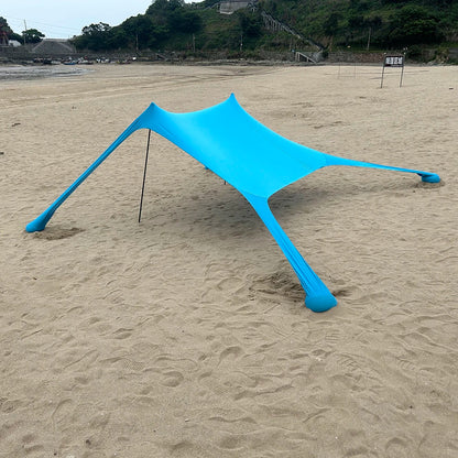 Beach Canopy with UPF50+ Protection | Water-Resistant & Wind-Stable | Fits 3-4 People | 200x200x170 cm