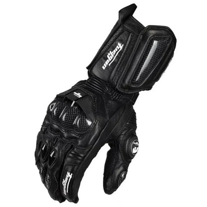 Carbon Motorcycle Gloves for Men | Waterproof & Windproof | Touchscreen | Genuine Leather | Suitable for Summer & Winter
