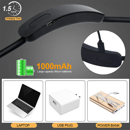 Flexible Rechargeable USB LED Neck Light – Portable, 3 Colors, Dimmable