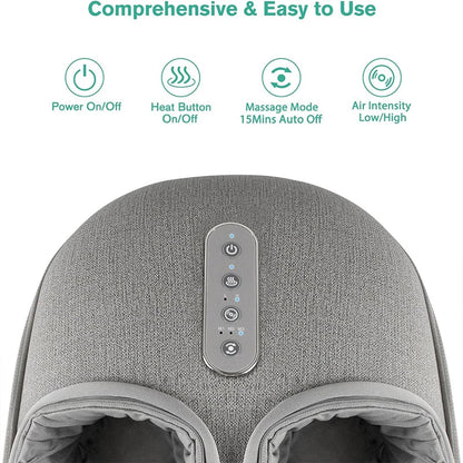 Heated Foot Massager with Shiatsu Kneading and Auto Timer