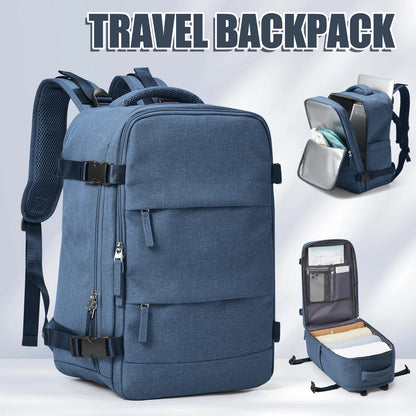 Waterproof Travel Backpack with 15.6" Laptop Compartment - Wet-Dry Separation
