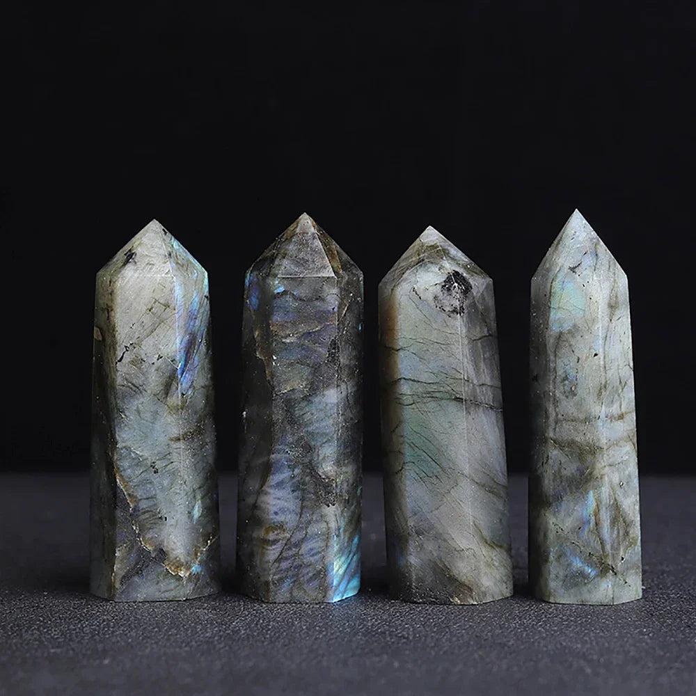 Natural Quartz Crystal Obelisk for Meditation and Chakra Healing Decor