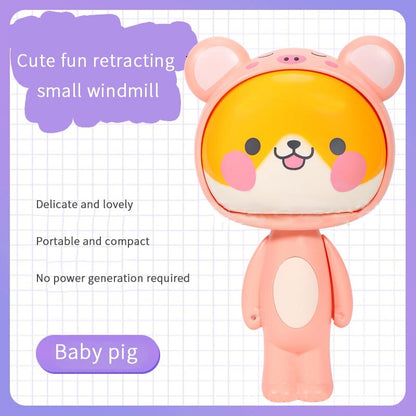 Adorable Cartoon Handheld Folding Fan