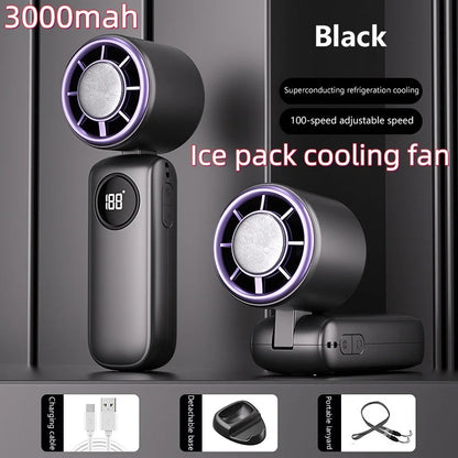Rechargeable Neck Breeze Fan with LED Battery Indicator 8000mAh