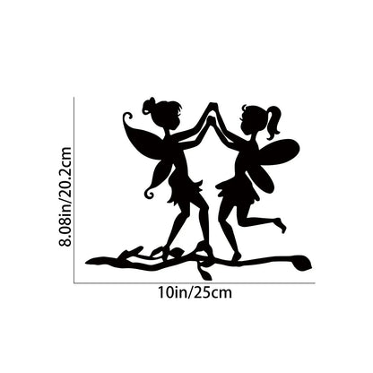 Metal Bird Tree and Garden Decor | Outdoor Decoration with Bird, Dragon, Fairy, and Dog Silhouettes