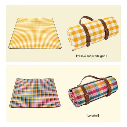 Waterproof Picnic Blanket with Carry Strap – Foldable NovaPlaid Design