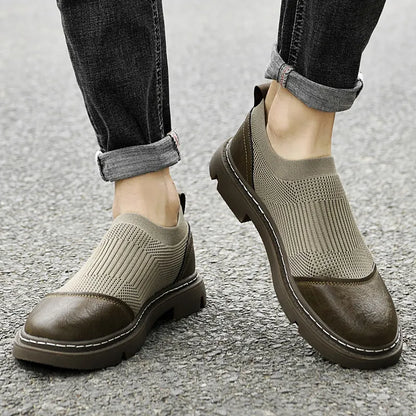 Versatile Soft Leather and Mesh Loafers for Every Occasion