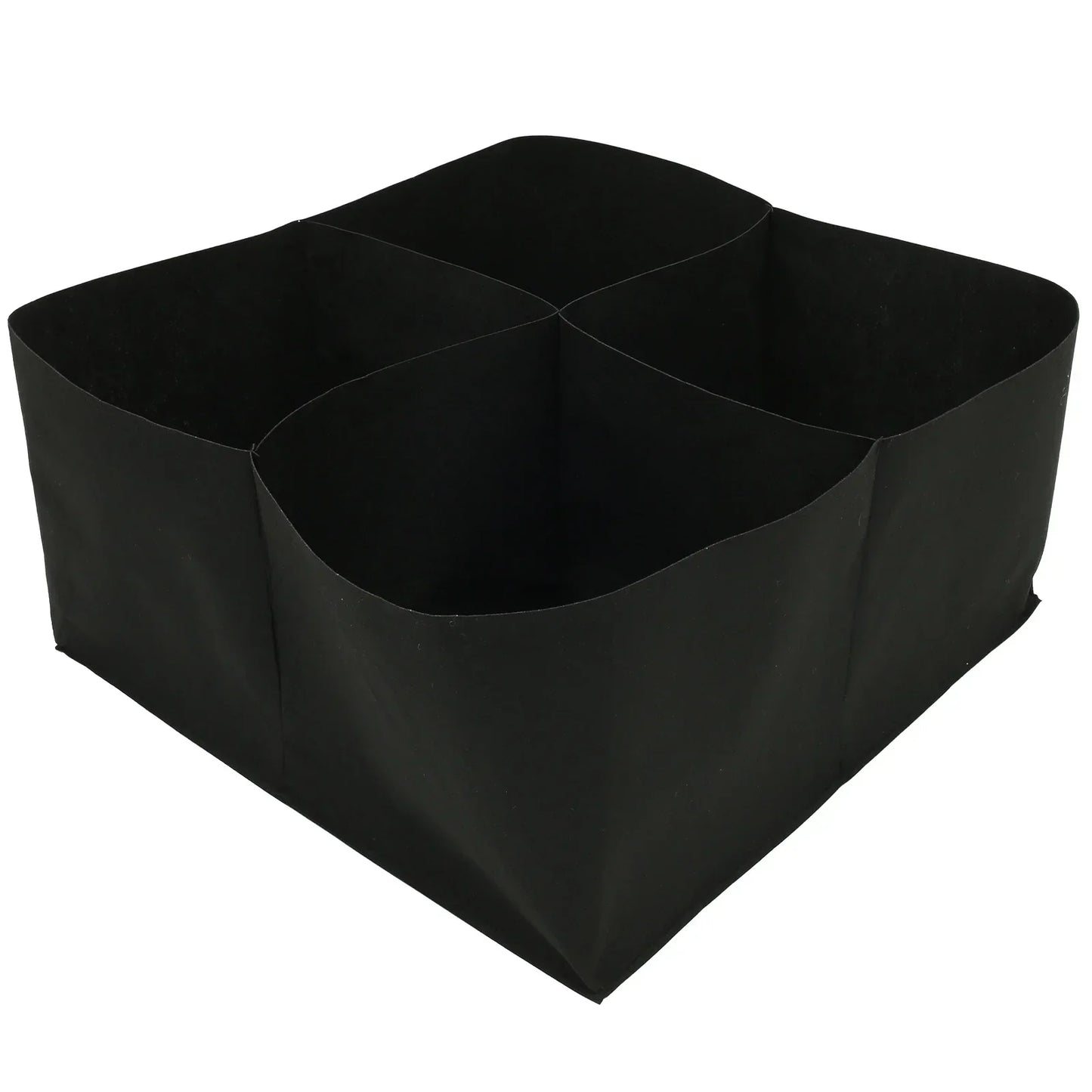Raised Garden Bag with 8 Compartments | Black Felt Material | 180x90x30 cm