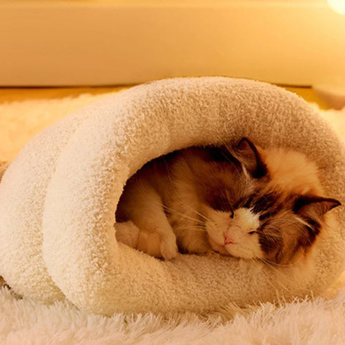 Cozy 3-Layer Pet Sleeping Bag for Cats & Small Dogs