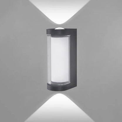 Contemporary Up/Down LED Wall Light | Waterproof IP65 | Aluminum | 17.5 × 12.5 × 10 cm