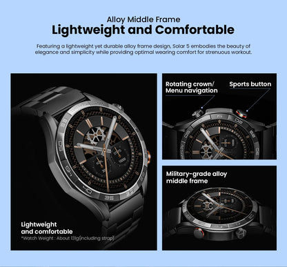 Smartwatch with 1.58" AMOLED Screen, Bluetooth Calling, 100+ Sports Modes & 24-Hour Health Tracking